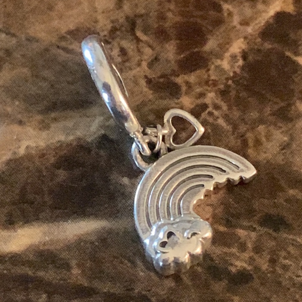Authentic Pandora Rainbow And Cloud Dangle Charm … - image 3